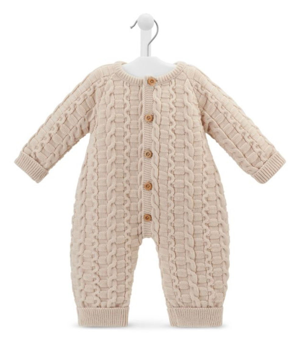 Dandelion Beige Knitted Romper