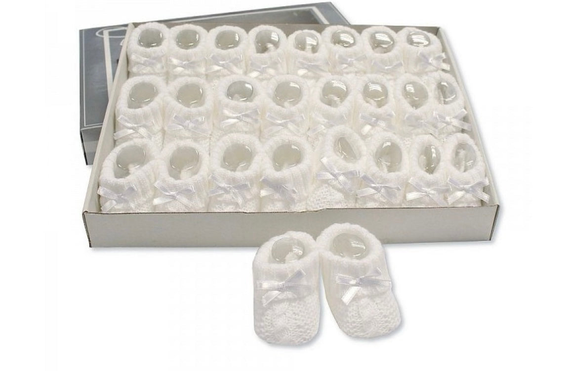 Baby Booties with Bow