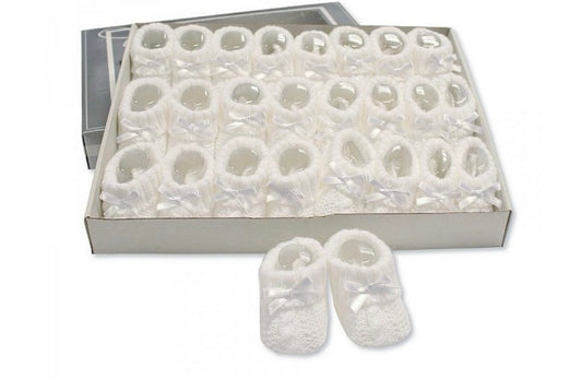 Baby Booties with Bow