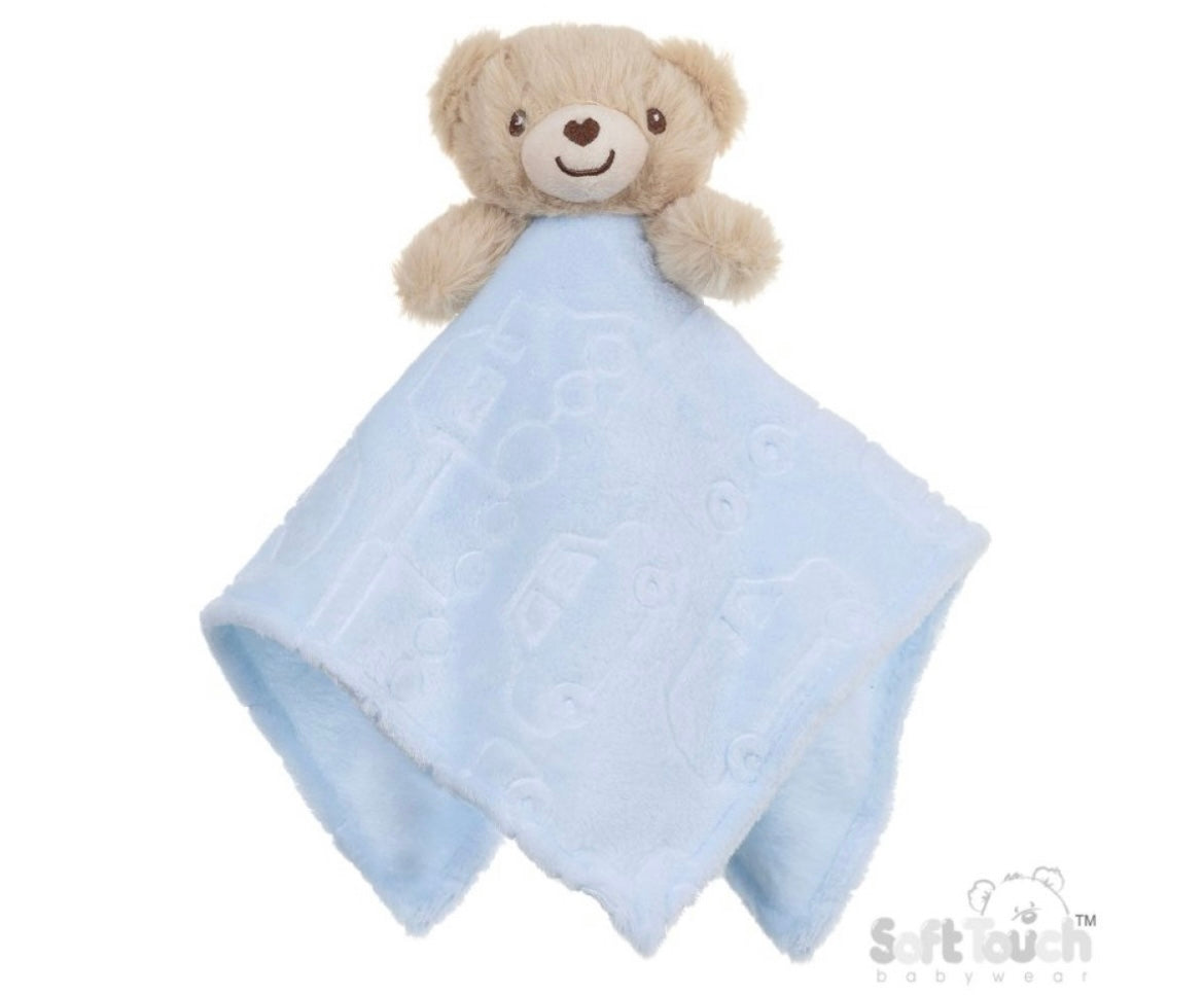 Embossed Baby Comforter with Animal Head , Multiple Colours