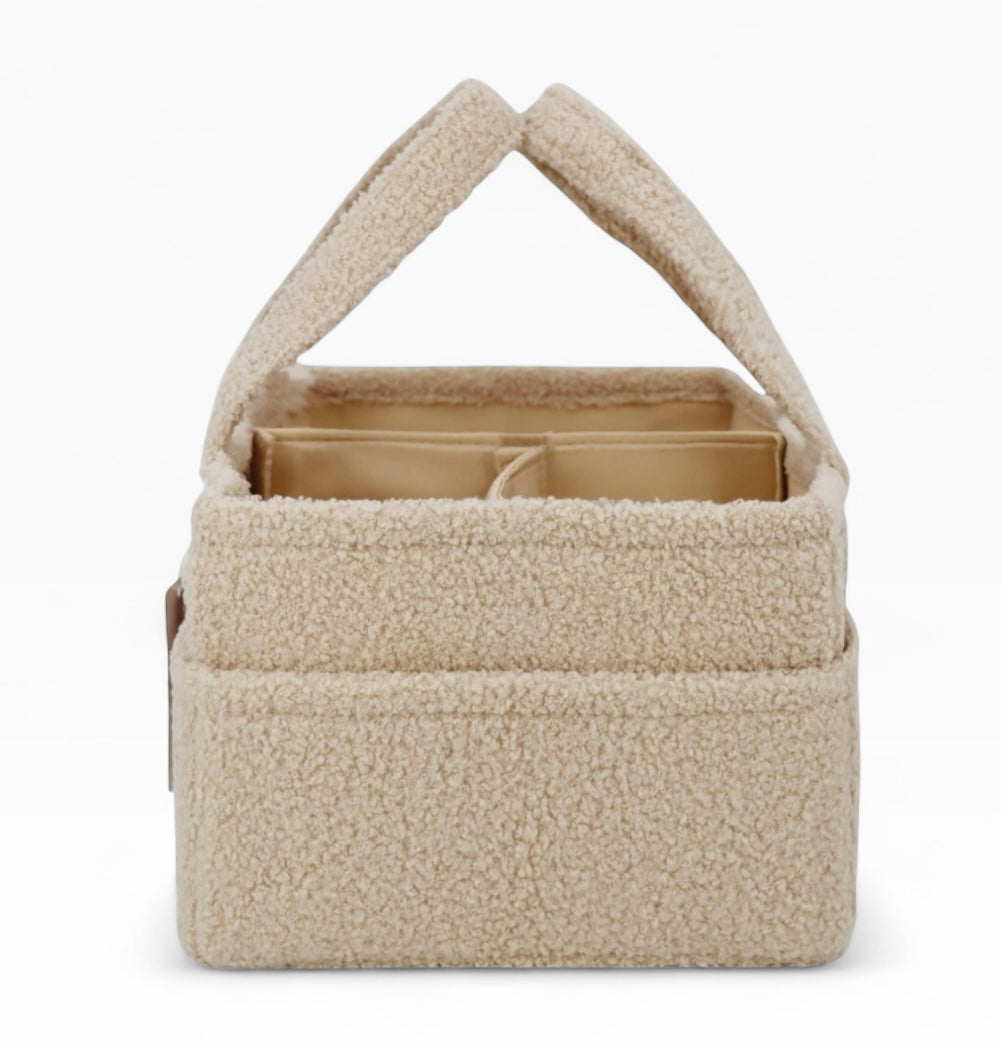 Boucle Nappy Caddy | Biscuit