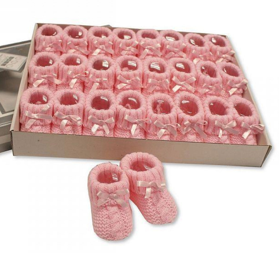 Baby Booties with Bow